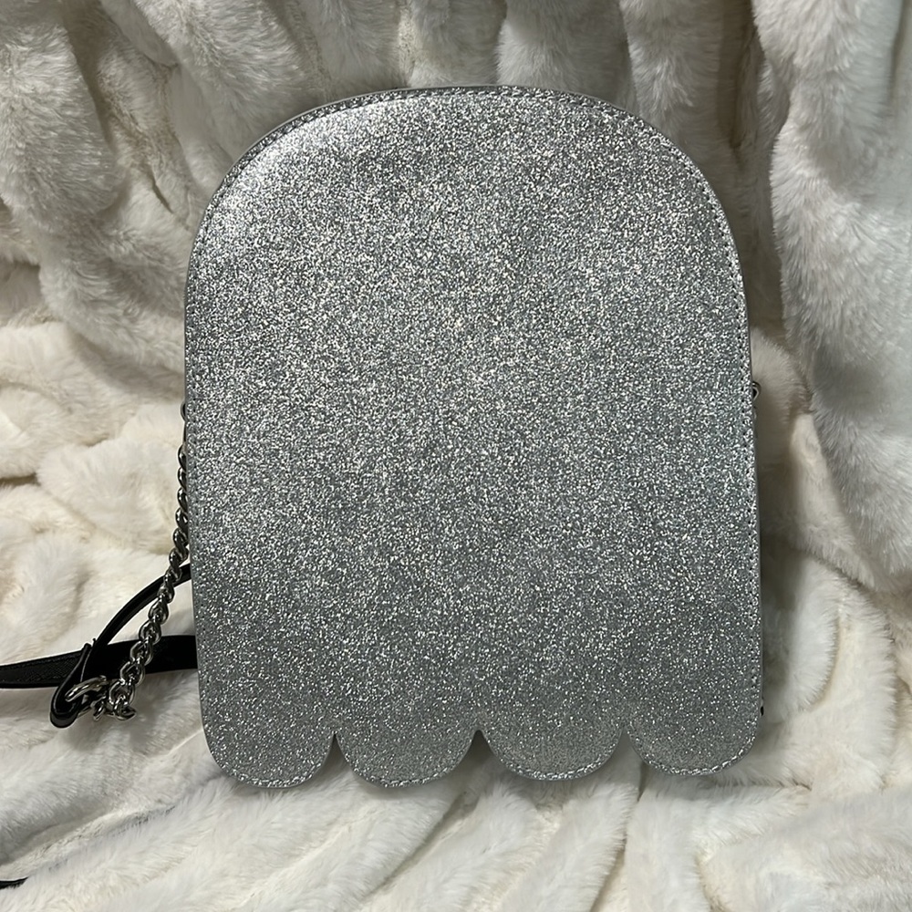 PRICE IS FIRM - Fine By Me Silver Glittery Ghost Crossbody - Picture 5 of 10